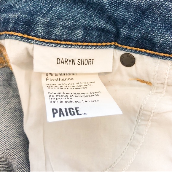 PAIGE jean shorts - size 28 - distressed - Picture 7 of 8